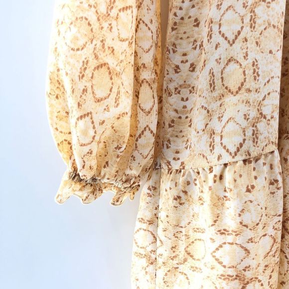 Show Me Your MuMu Beige Floral Mini Dress - Picture 8 of 11